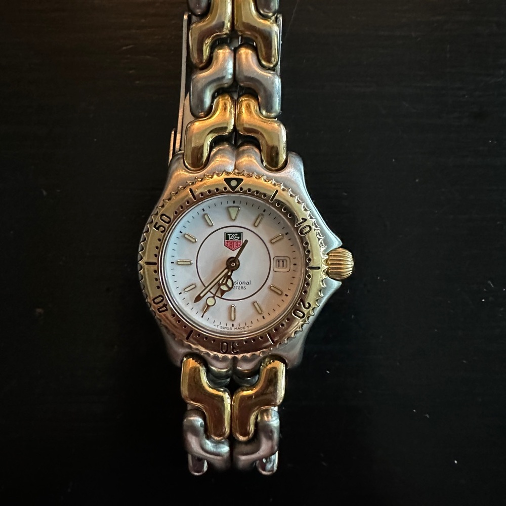 Tag Heuer Silver and Gold Watch